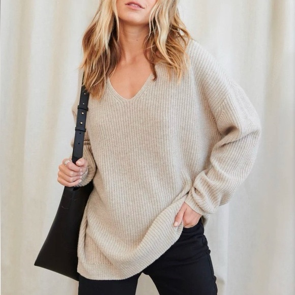 Jenni Kayne Cabin Sweater in Oatmeal - Picture 11 of 11